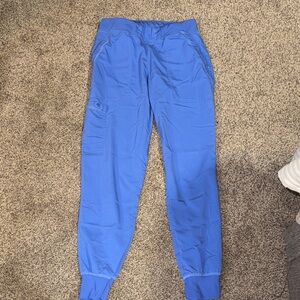 Med Couture touch Blue Jogger Scrub Pants
